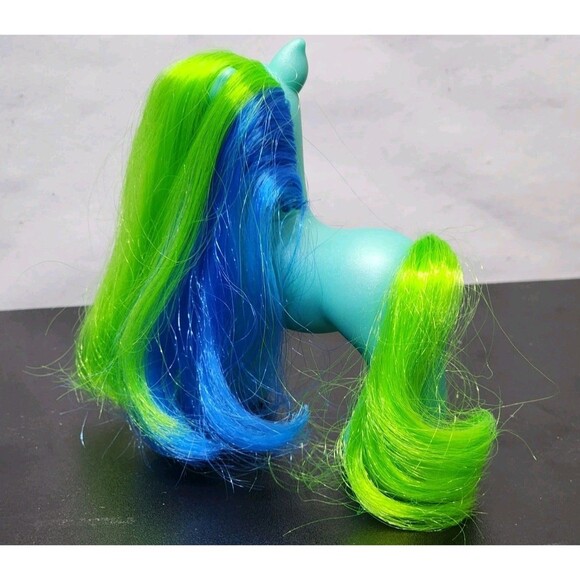 Vintage G3 My Little Pony Tropical Surprise Hasbro 2005 Blue Green Yellow Flower - Picture 4 of 8